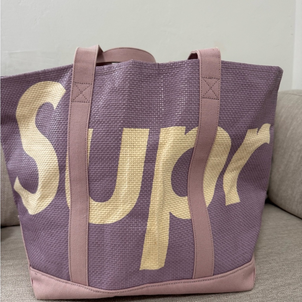Supreme Lavender and Cream Tote Bag